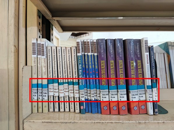 Rak Buku Kode Biru Muda