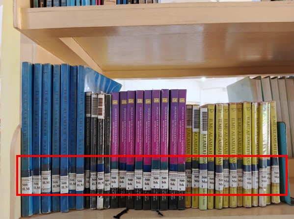 Rak Buku Kode Biru Tua